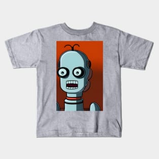 Creepy robot Kids T-Shirt